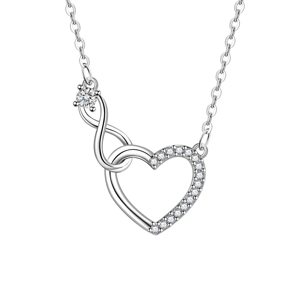 Eternal Love Interlocking Heart Necklace eihn1188