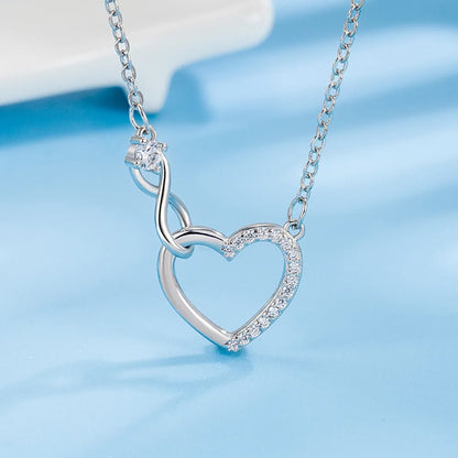 Eternal Love Interlocking Heart Necklace eihn1188