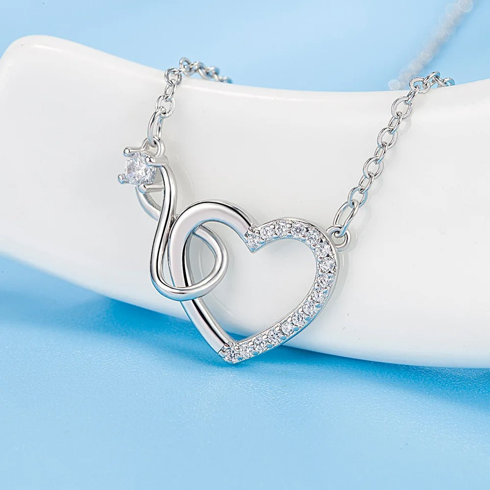 Eternal Love Interlocking Heart Necklace eihn1188