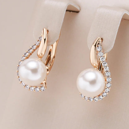 Radiant Pearl Rose Gold Drops rprd9012