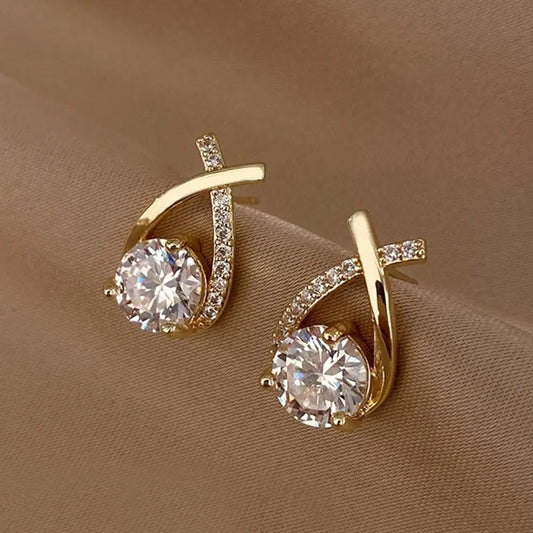 Chic Cross Accent Earrings ccan1459