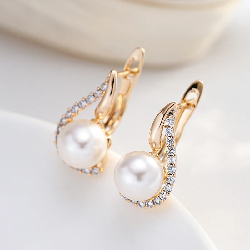 Radiant Pearl Rose Gold Drops rprd9012