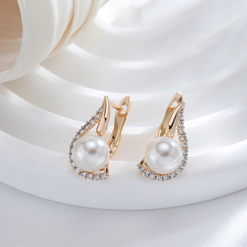 Radiant Pearl Rose Gold Drops rprd9012