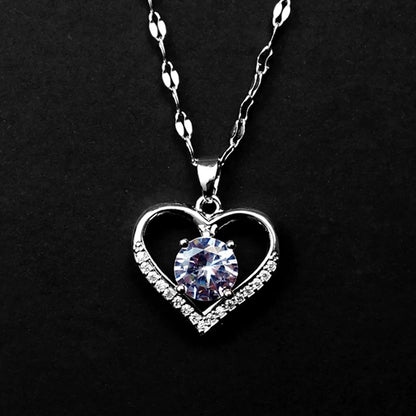 Romantic Heart Charm Necklace rhcn3827